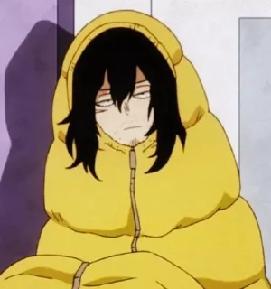 😐 emoji Aizawa BNHA Telegram sticker 23 of 120
