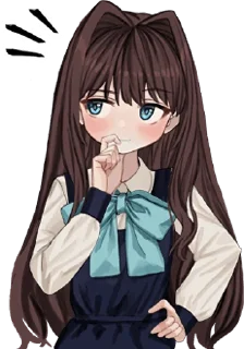 🤔 emoji ELISIA BEST CUTE MOMENTS :: @line_stickers Telegram sticker 15 of 16
