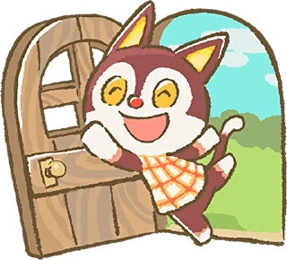 Sticker from Animal Crossing 15th Anniversary Sticker :: @line_stickers