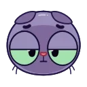 😔 emoji Catz Emoji @xkysluv Telegram sticker 9 of 40