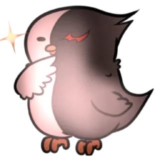 Sticker from Monocrow @orangedanganronpa
