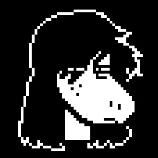 🧐 emoji Susie Deltarune🪓 Telegram sticker 17 of 83