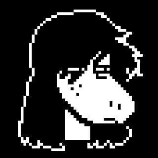 🤨 emoji Susie Deltarune🪓 Telegram sticker 16 of 83