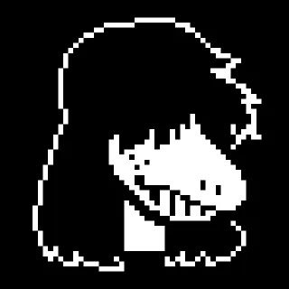 😀 emoji Susie Deltarune🪓 Telegram sticker 3 of 83