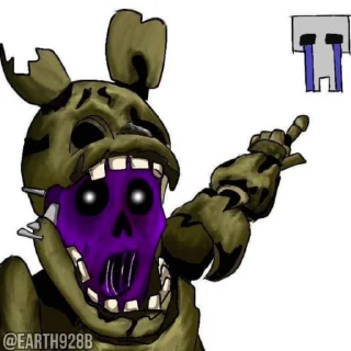 🥵 emoji @EARTH928B <- ПЯТЬ НОЧЕЙ С ФРЕДДИ ФНАФ СТИКЕРЫ ТГ Telegram sticker 13 of 45