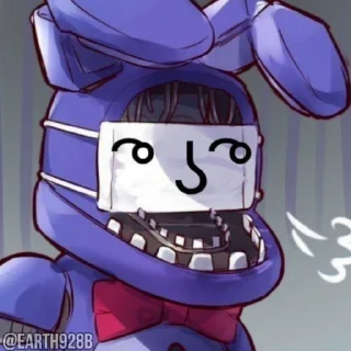 😍 emoji @EARTH928B <- ПЯТЬ НОЧЕЙ С ФРЕДДИ ФНАФ СТИКЕРЫ ТГ Telegram sticker 14 of 45