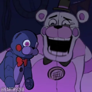 😂 emoji @EARTH928B <- ПЯТЬ НОЧЕЙ С ФРЕДДИ ФНАФ СТИКЕРЫ ТГ Telegram sticker 19 of 45