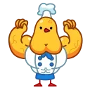 💪 emoji Cocky Cook Telegram sticker 18 of 20