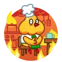 😰 emoji Cocky Cook Telegram sticker 13 of 20