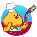 🍷 emoji Cocky Cook Telegram sticker 9 of 20
