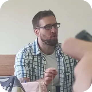 🥵 emoji Михаил фары слепят Telegram sticker 10 of 28