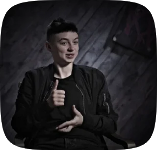 😳 emoji Пацанки💗💋 Telegram sticker 8 of 27