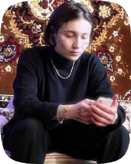 😞 emoji Пацанки💗💋 Telegram sticker 5 of 27