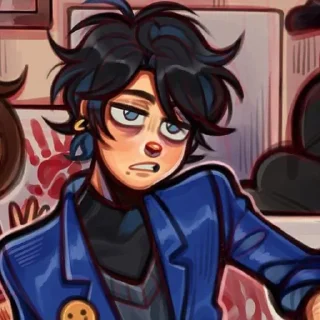 😐 emoji Bloody Painter/Кровавый Художник Telegram sticker 18 of 62