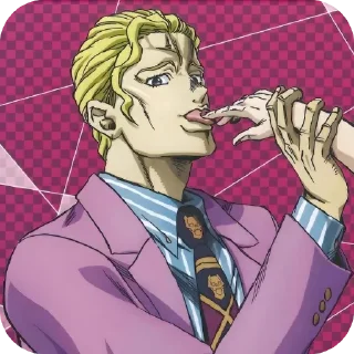 👍 emoji @EARTH928B <- БОЛЬШЕ СТИКОВ ДЖОДЖО JOJO Telegram sticker 24 of 28
