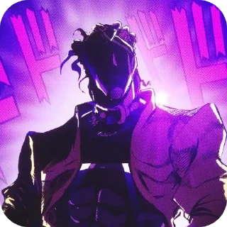 🎤 emoji @EARTH928B <- БОЛЬШЕ СТИКОВ ДЖОДЖО JOJO Telegram sticker 5 of 28