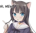 🖐 emoji Tsundere Cat Girl Miyako Telegram sticker 13 of 40