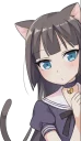 👀 emoji Tsundere Cat Girl Miyako Telegram sticker 24 of 40