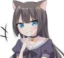 😁 emoji Tsundere Cat Girl Miyako Telegram sticker 5 of 40