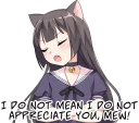 Sticker from Tsundere Cat Girl Miyako (repair)