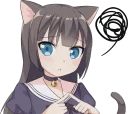 😣 emoji Tsundere Cat Girl Miyako Telegram sticker 16 of 40