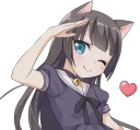 ✌️ emoji Tsundere Cat Girl Miyako Telegram sticker 14 of 40