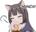 😋 emoji Tsundere Cat Girl Miyako Telegram sticker 10 of 40