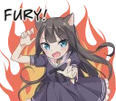 😡 emoji Tsundere Cat Girl Miyako Telegram sticker 20 of 40
