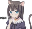 🤔 emoji Tsundere Cat Girl Miyako Telegram sticker 1 of 40