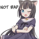 😕 emoji Tsundere Cat Girl Miyako Telegram sticker 9 of 40