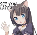 🖐 emoji Tsundere Cat Girl Miyako Telegram sticker 22 of 40