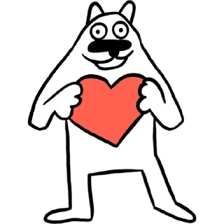 ❤ emoji собак Telegram sticker 15 of 52