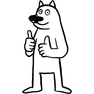 👍 emoji собак Telegram sticker 12 of 52