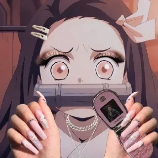 👄 emoji Клинок рассекающий демонов Telegram sticker 21 of 42