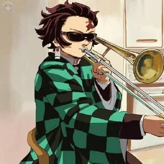 😎 emoji Клинок рассекающий демонов Telegram sticker 10 of 42