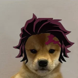 🐶 emoji Клинок рассекающий демонов Telegram sticker 14 of 42