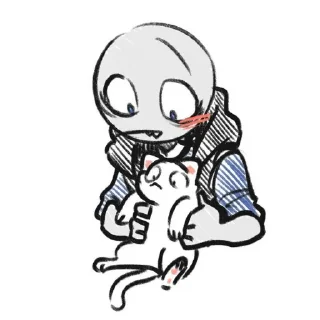 Sticker from ♡ Sketched YBG ♡ | @InternetYandere | ૮꒰ ˶• ༝ •˶꒱ა