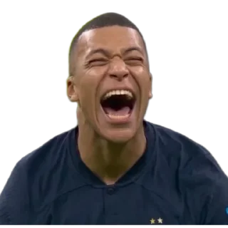 😂 emoji Mbappé by👉 @footballstickers Telegram sticker 23 of 27