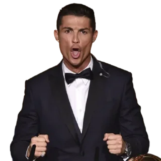 😲 emoji CR7 by👉 @footballstickers Telegram sticker 7 of 96