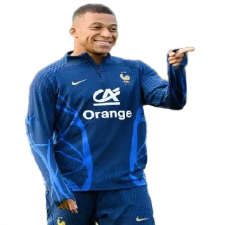 👉 emoji Mbappé by👉 @footballstickers Telegram sticker 12 of 27