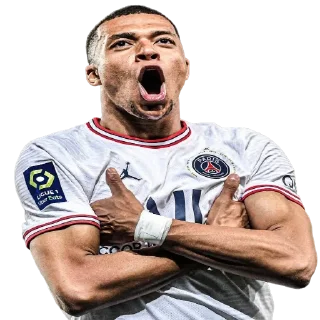 😲 emoji Mbappé by👉 @footballstickers Telegram sticker 17 of 27