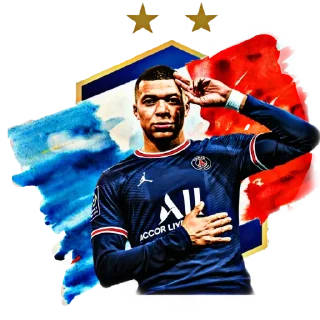 🇫🇷 emoji Mbappé by👉 @footballstickers Telegram sticker 4 of 27