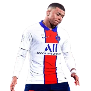 😔 emoji Mbappé by👉 @footballstickers Telegram sticker 22 of 27