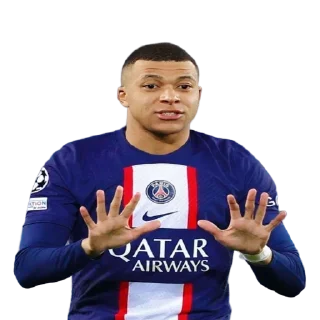 🙅‍♂️ emoji Mbappé by👉 @footballstickers Telegram sticker 16 of 27