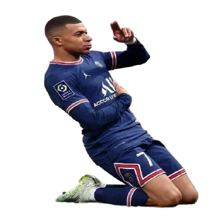 🤞 emoji Mbappé by👉 @footballstickers Telegram sticker 13 of 27