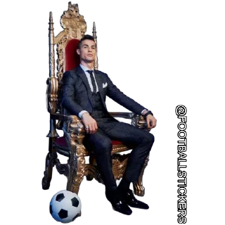 👑 emoji CR7 by👉 @footballstickers Telegram sticker 2 of 96