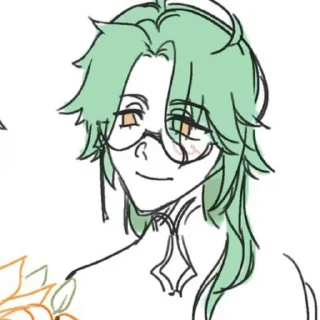 🐍 emoji Бай Чжу • @itsgensharts Telegram sticker 20 of 100