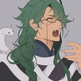🐍 emoji Бай Чжу • @itsgensharts Telegram sticker 8 of 100