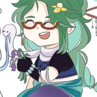 🐍 emoji Бай Чжу • @itsgensharts Telegram sticker 22 of 100