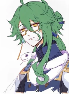 💚 emoji бай чжу  @fordgenshin Telegram sticker 23 of 30